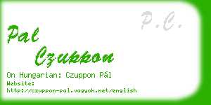 pal czuppon business card